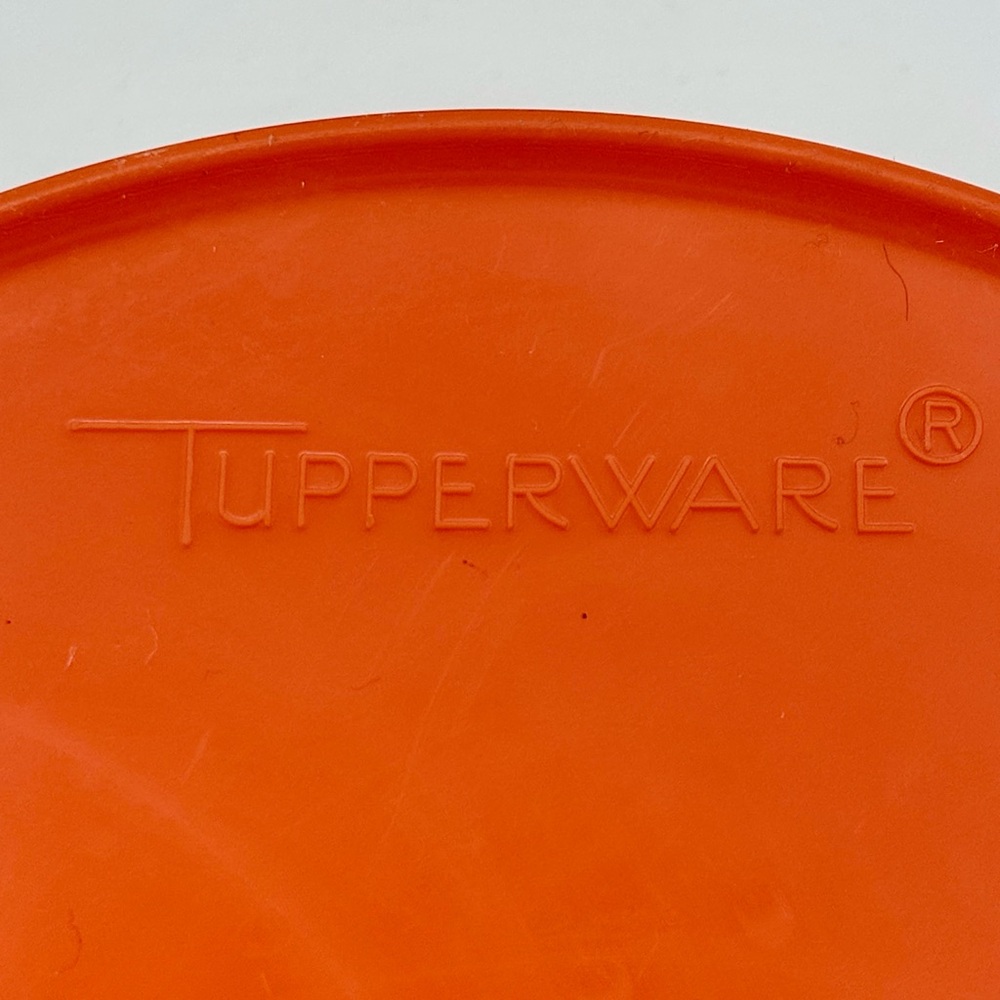 Vintage Tupperware Servalier Orange and Yellow Storage Containers - Picture 4 of 12